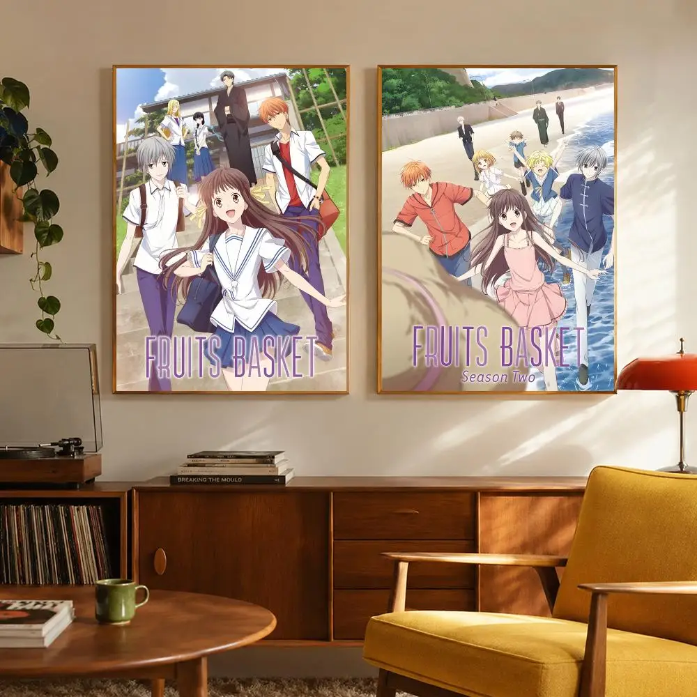 Heartwarming F-Fruits Basket Poster Digital Solvent Print Waterproof PP Fade-Resistant Wall Art Room Decor Gift