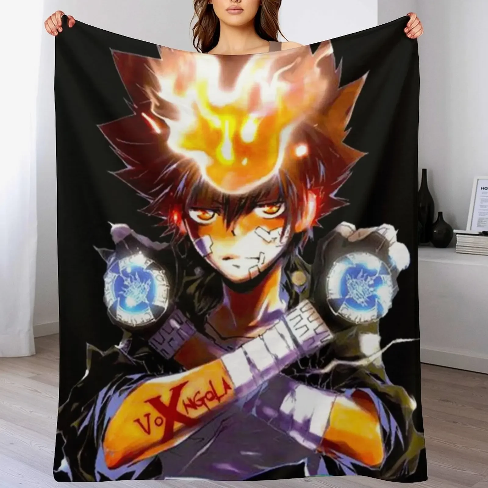 Katekyo Hitman Reborn Tsunayoshi Sawada Throw Blanket Luxury Vintage Blankets