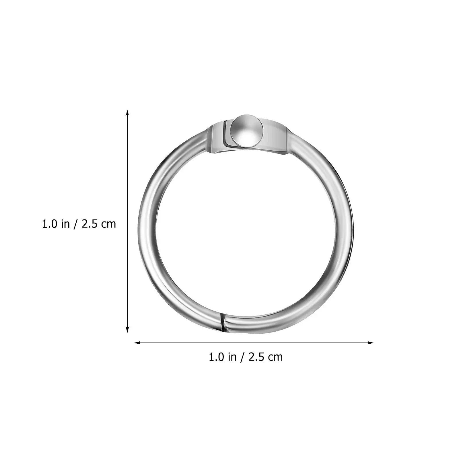 120Pcs Sturdy Metal Binding Rings Loose Leaf Binder Rings for Notebook Discs DIY Planner Craft Key Ring Binder Supplies Office