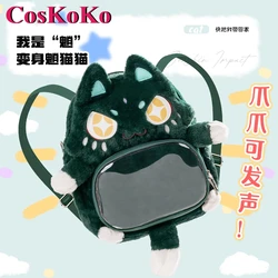 CosKoKo Xiao Bag Cosplay Anime Game Genshin Impact periferiche Lovely Plush Doll zaino zainetto Fashion Itabag Unisex usato