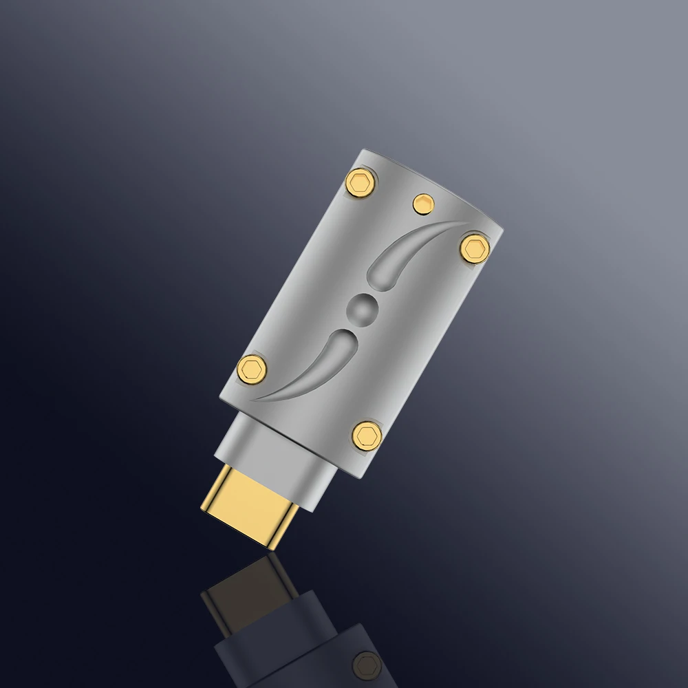 VIBORG VT08 pozłacane typ C type-c USB C 3.1 High End złącze USB mosiądz wtyk męski typ spawania USB-C dla majsterkowiczów kabel USB