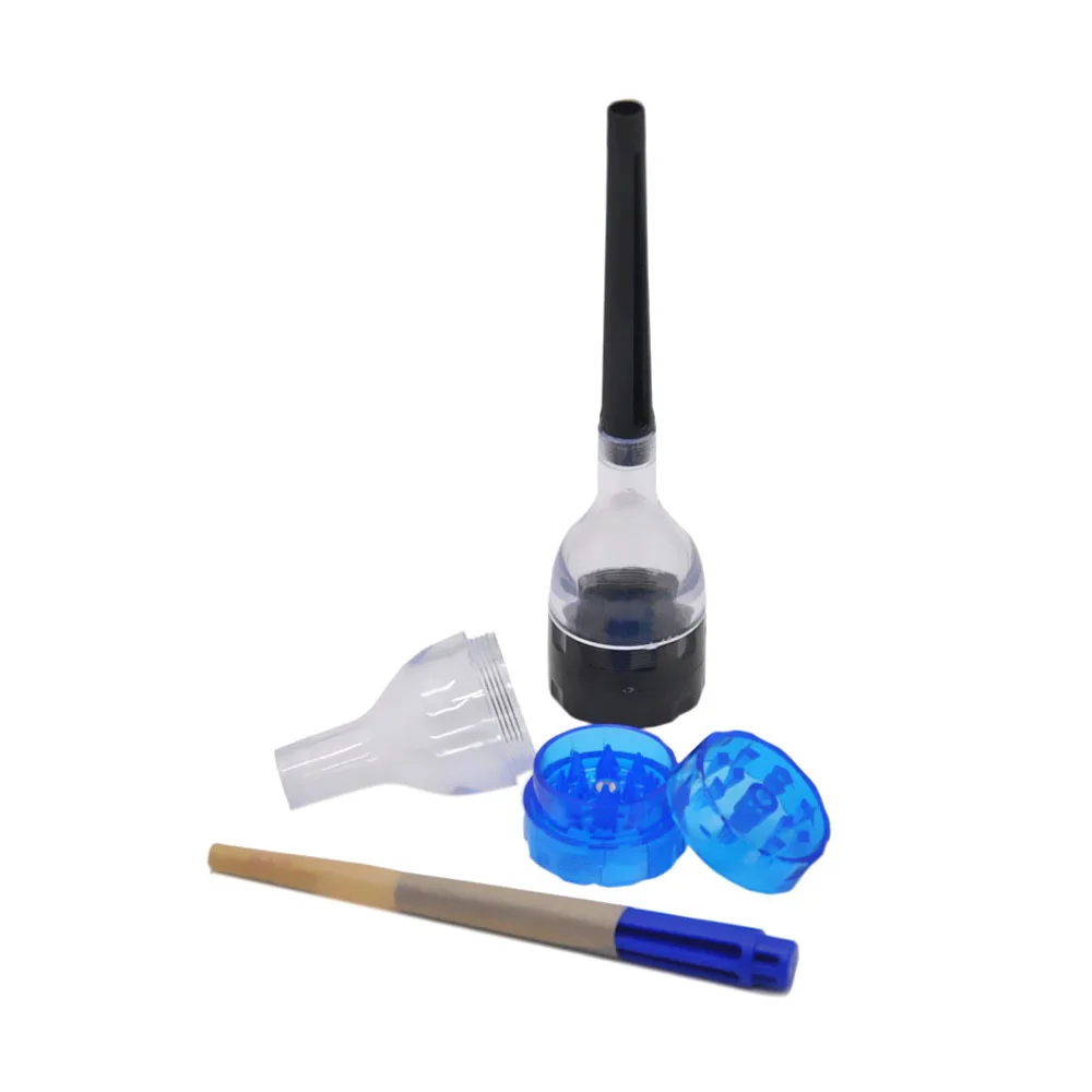 1pcs Plastic Herb Grinder Tobacco Machine Filler 24 Teeth Cone Roller Grinders Acessorios Tobacco Cigarette Crusher
