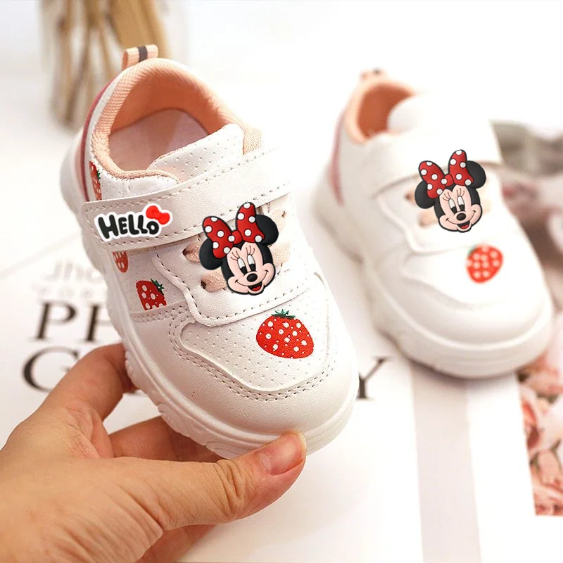

kids Spring fall Breathable Casual Shoes Mickey Mouse Board Shoes Baby Soft Sole Non-slip Toddler Shoes Disney Boy Girl Sneakers