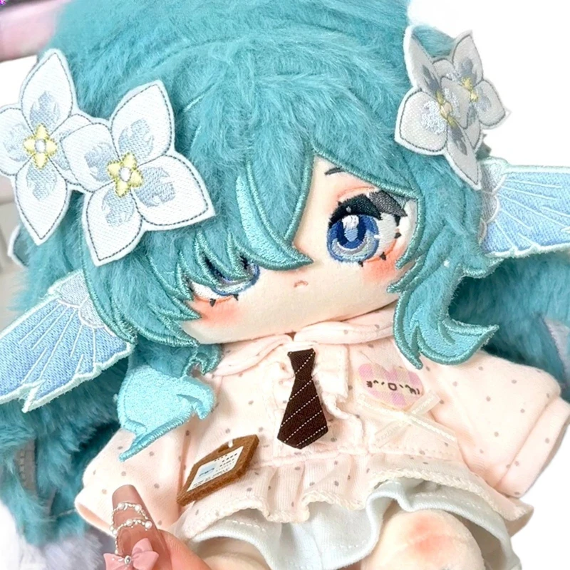 20cm Anime Game Genshin Impact Vodyanitsa Kawaii Cosplay Soft Cotton Doll Body With Skeleton Cartoon DIY Toy Figures Fans Gifts