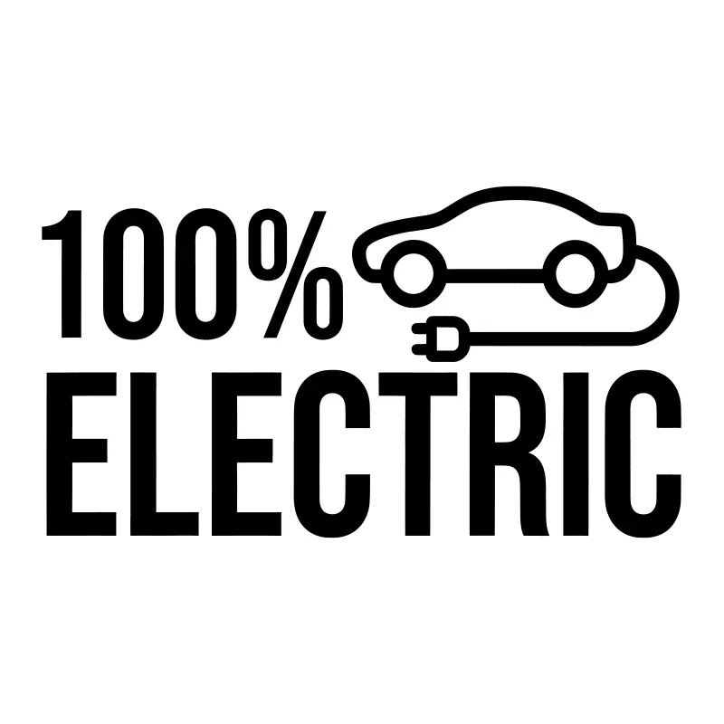 100% Electric Vinyl Car Stickers, Fashion Waterproof Exterior Decals for Auto Triangular Window Glass Decor Accessories