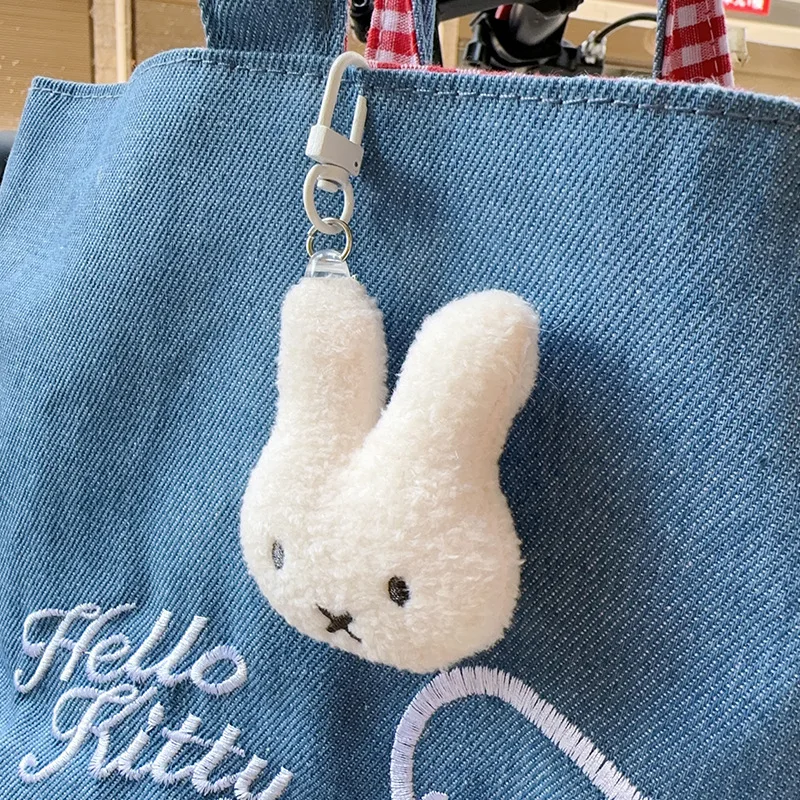 Neuer Miffy Schlüsselanhänger mit Hoher Farbwirkung, Cartoon-Hasen-Form, Kreativer Niedlicher Anhänger für Männer und Frauen, Auto- und Schulranzen-Dekoration