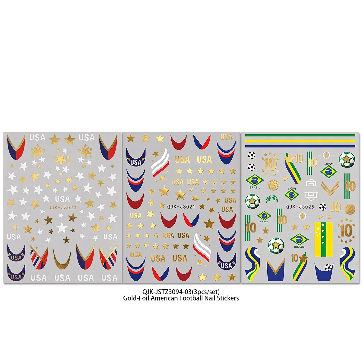 Football Style Nail Stickers,  - огляд і ціна Nail Art France