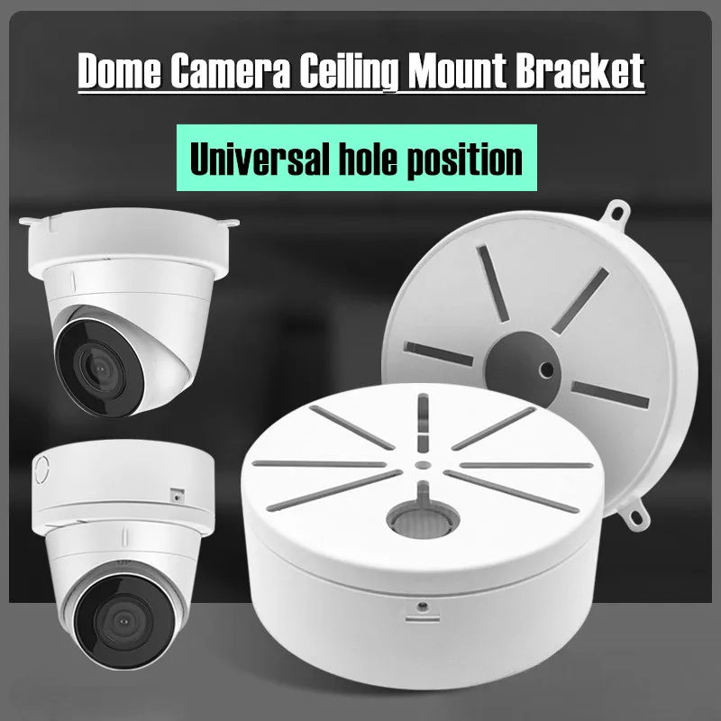 Ceiling Mounting Bracket Stand ABS Plastic Holder for Compatible With Hikvision Dahua Security Video Surveillance Dome IP Camera