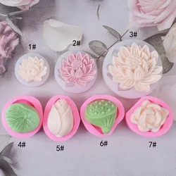 Aomily Lotus Flower Leaf Lotus Seed Silicone Mold Cake Molds Fondant Molds Sugar Craft Chocolate Moulds Cake Baking Accessories