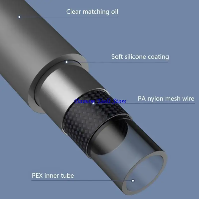 

57BE Soft Touch Силиконовый душевой шланг Гибкие шланги для роскошного принятия душа