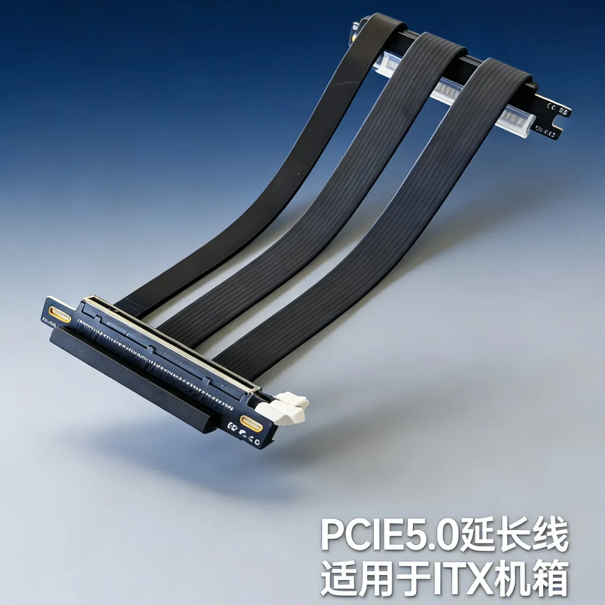 PCIE 5.0 X16 Graphics Card 180 Double Reverse ITX Extension Cable GPU Riser Extender- ITX Mini Chassis JGINYUE MAXSUN 18.5/20CM