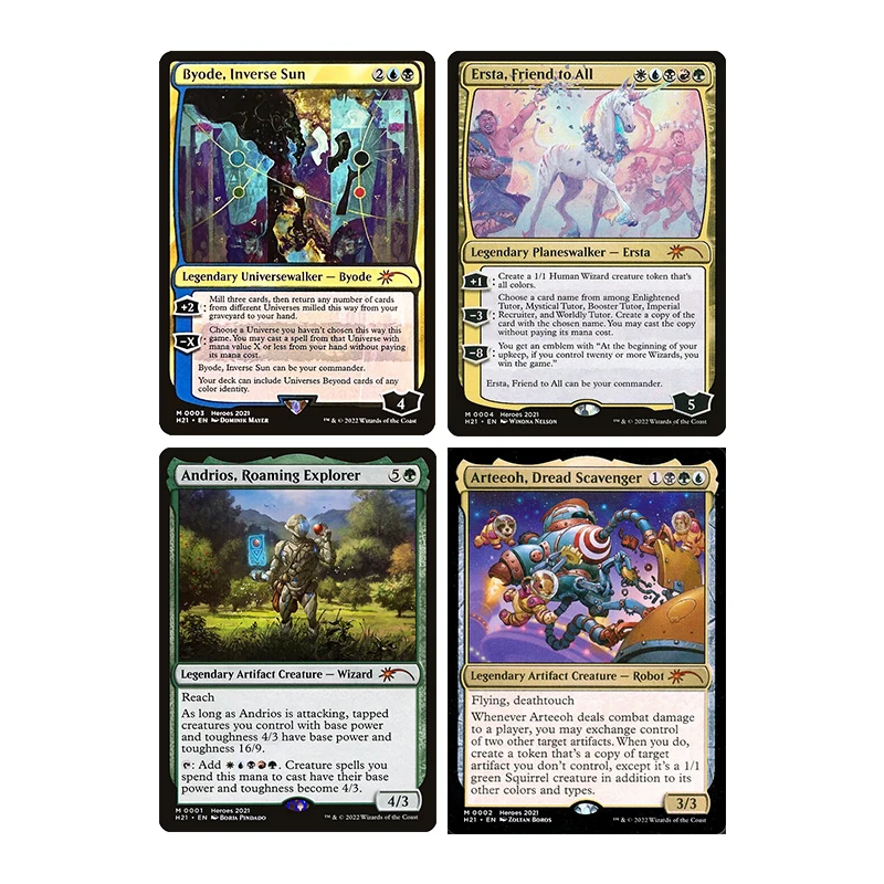 

Homemade Diy Magical Proxy Cards for Home Play Andrios,roaming Explorer Ersta,friend To All Collection Card Toys Gift