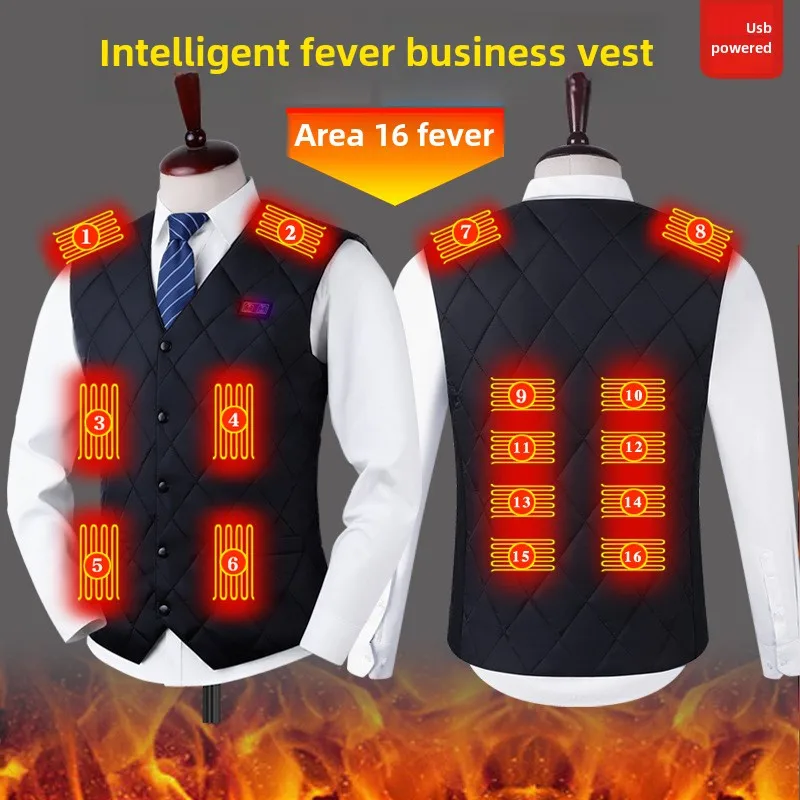 

Self-heating vestUSBDistrict 16 Intelligent Heating Vest Electric Heating Men's and Women's Heating Clothes Whole Body Heating V