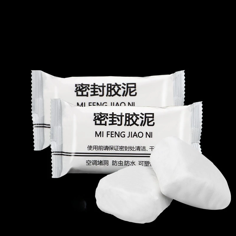 Sealing Clay Pure White Home Waterproof Leak Repair Air Conditioner Hole Plugging Mud Wall Hole Filler Clay for DIY Art