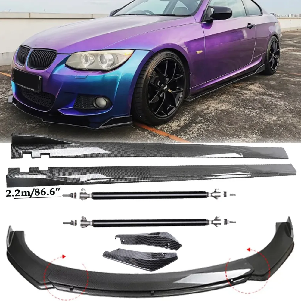 

Carbon Fiber Front Bumper Lip Spoiler & Side Skirt For BMW 5 Series E60 E61 United States