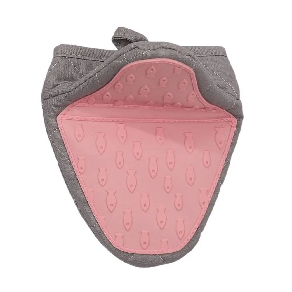 Multi-purpose Heat Resistant Oven Gloves Fish Shaped Thick Microwave Mitts Non-Slip Mini Anti Scald Gloves Kitchen Use