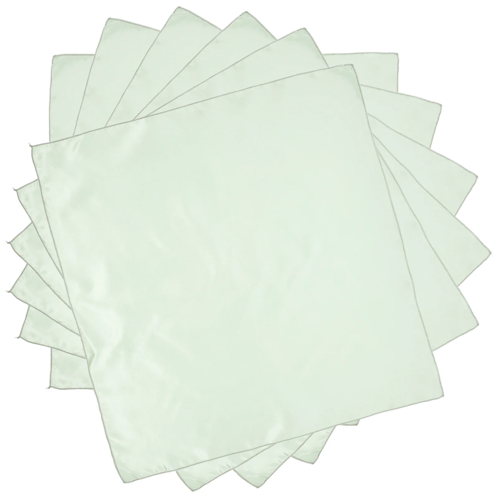 

6Pcs Dining Table Satin Napkins Reusable Smooth Solid Color Cloth Napkins for Party Wedding Festival Dinner Cloth Napkin