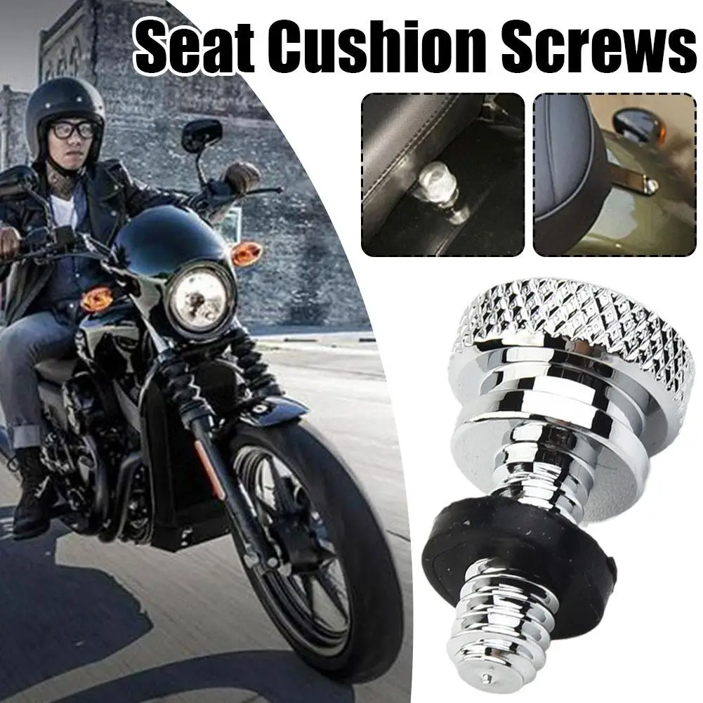 Motorcycle Seat Cushion Screws For Harley For Sportster For Touring For Softail For Dyna For CVO 6mm Mounting Holes Fixing B4J0