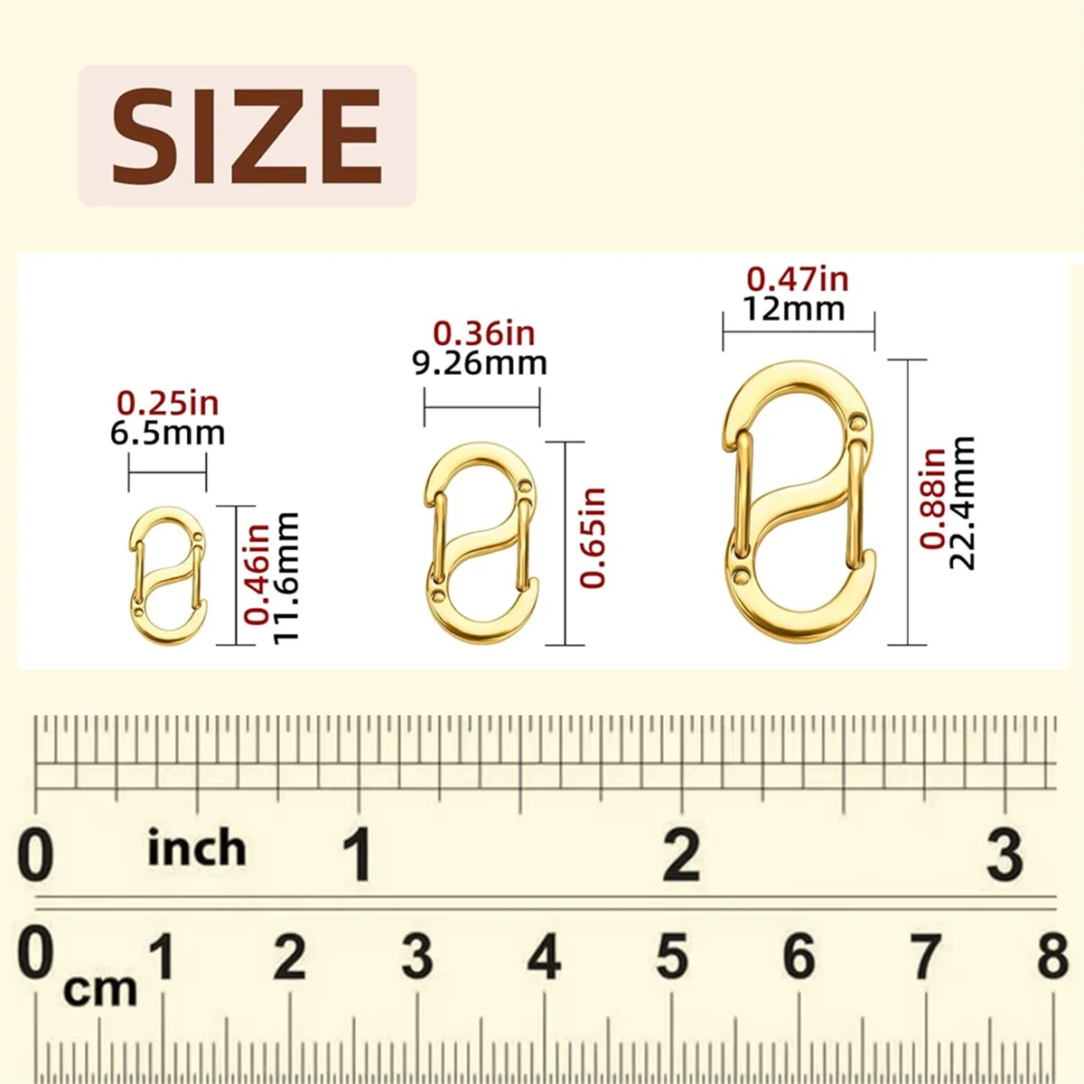 

Durable 12Pcs Double Opening Lobster Clasp Necklace Clasps and Closures
