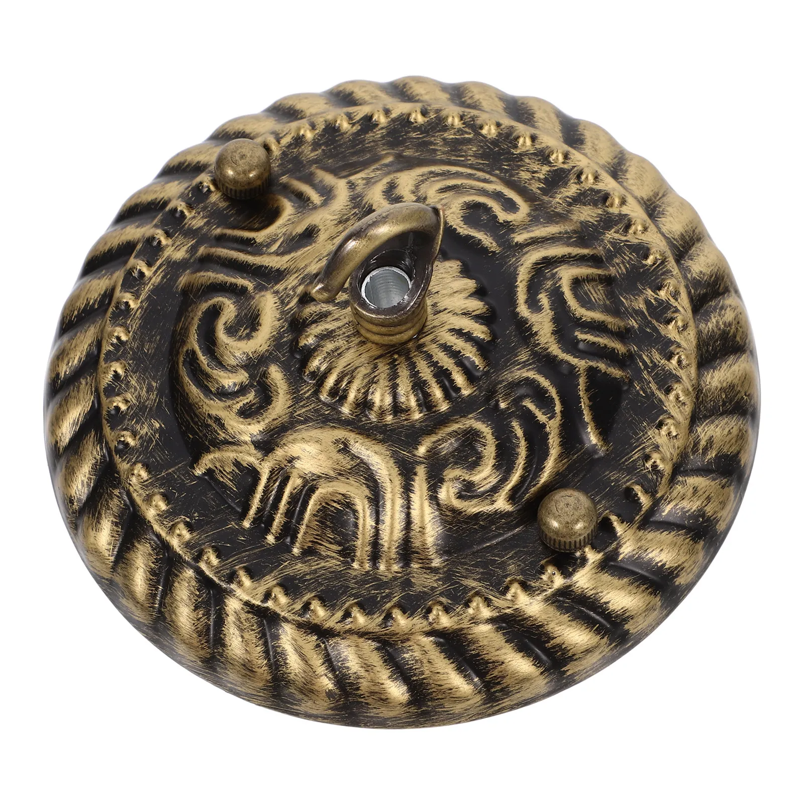 Vintage Chandelier Plate Ceiling Cover – Sturdy Iron Zinc Alloy Light Fixture for Retro Decor