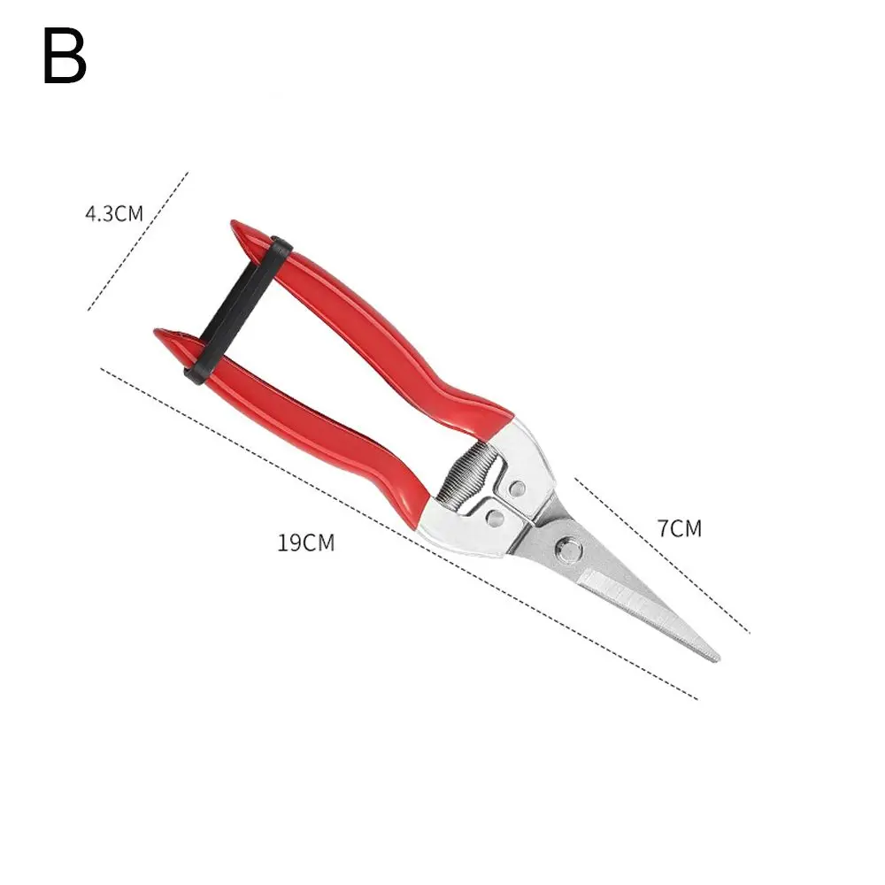 Gardening Hand Pruner Garden Scissors Pruning Shears Micro-Tip Pruning Snips Leaf Trimmer Straight Florist Scissor For Plants