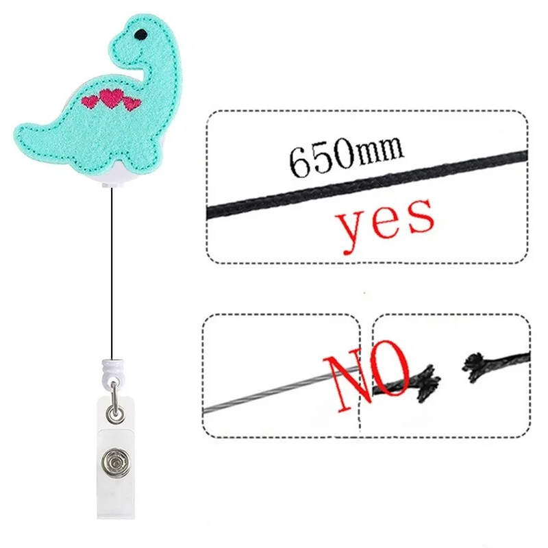 Retractable Badge Reel Clip for Nurses Students Doctors Name Badge Card Holder Lanyard for Keys Office School Accessories