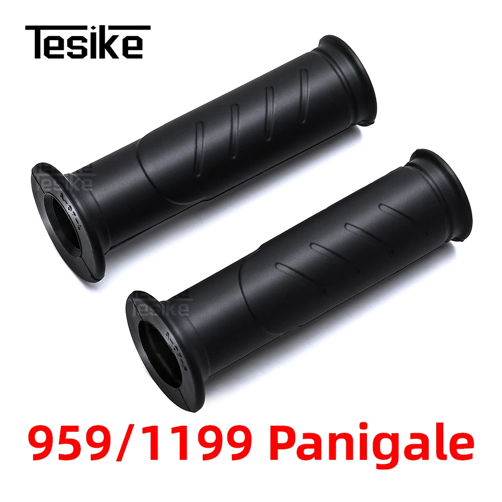 

Motorcycle Non-slip Hand Grips Handlebar Throttle 7/8" 22mm Rubber For Ducati Supersport 939 950 Panigale 899 1299 Streetfighter