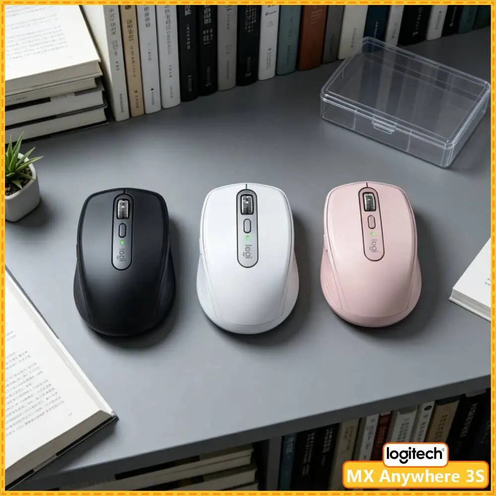Office MX Anywhere 3S - 8000 DPI, 3-Device Bluetooth, Fast Charge, Perfect for Stationery Store Desk & Daily Routine Work