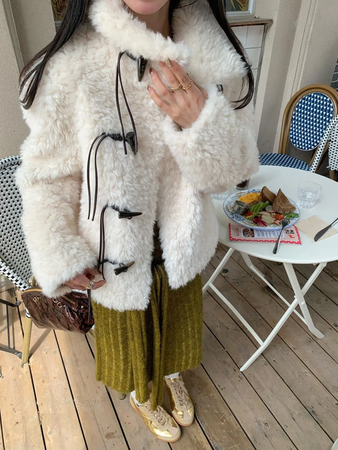 

Куртка из овечьей шерсти, женская элитная куртка Abrigos Mujer Bordeaux, романтическая модная осенне-зимняя женская теплая мягкая удобная элегантная куртка для девочек