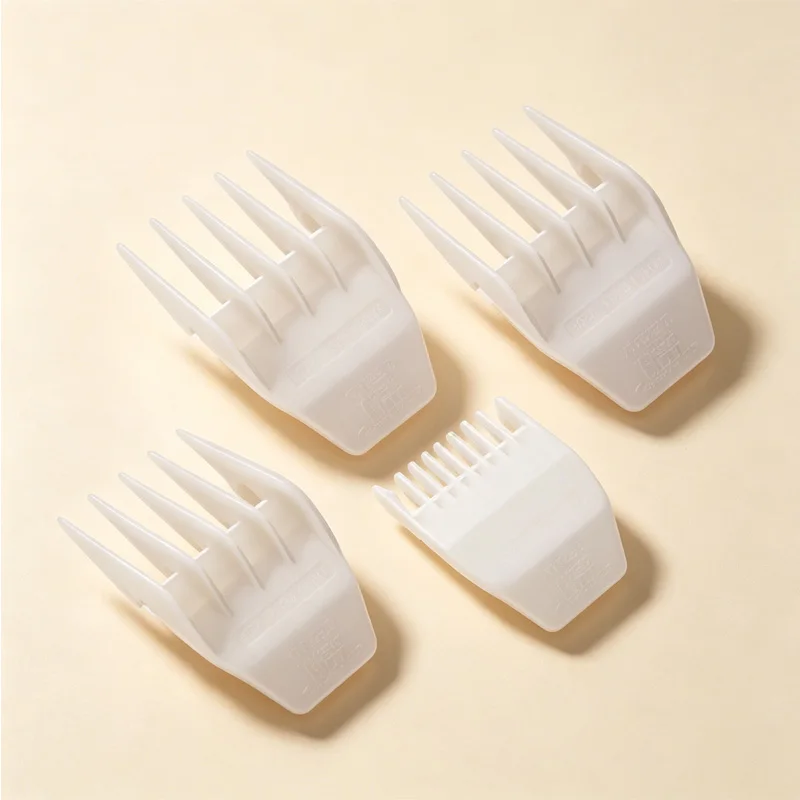 Peanut clip, guide shield, comb set, suitable for WAHL peanut hair trimmer, white 4-piece set#679
