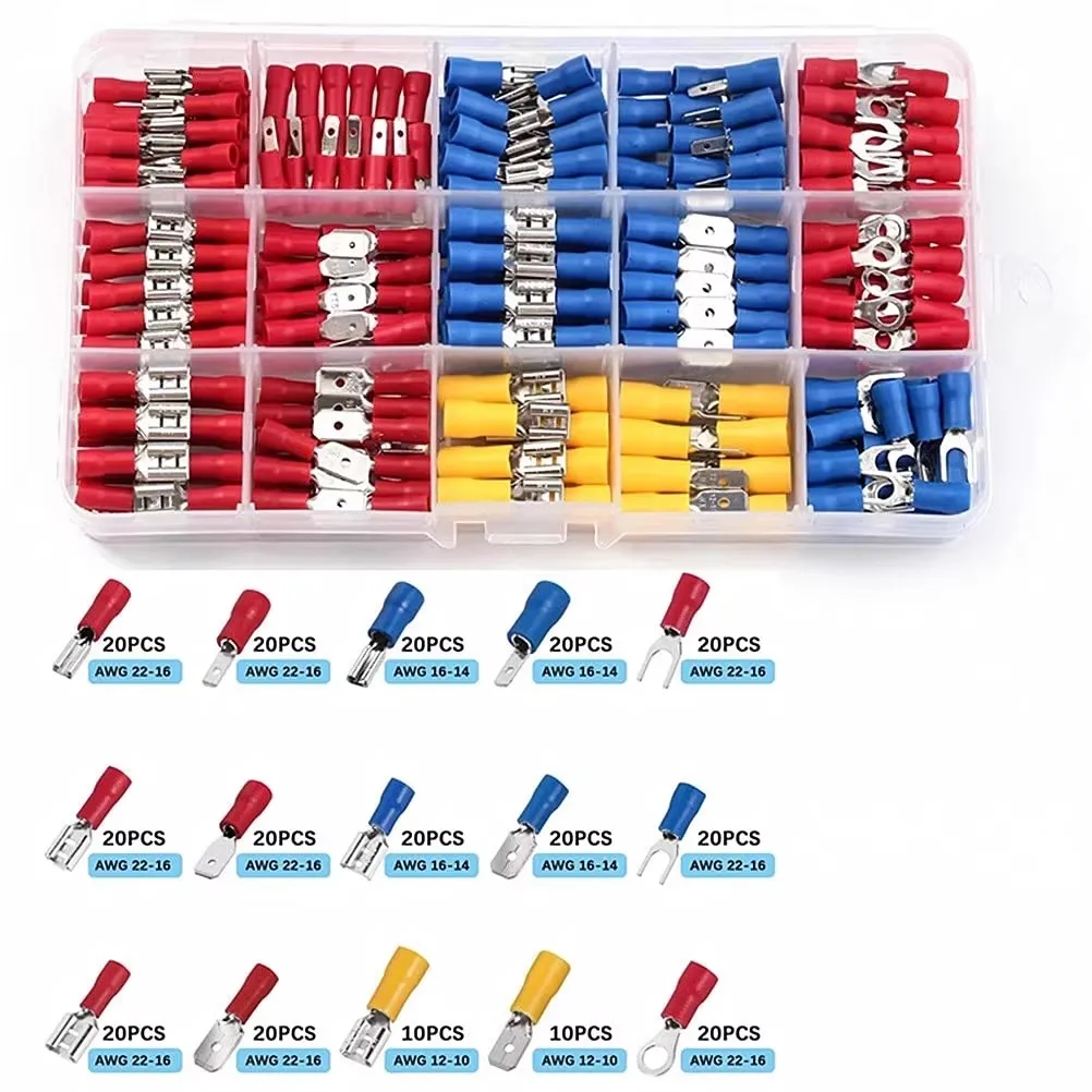 280PCS insulated cold pressed terminal combination wiring terminal set