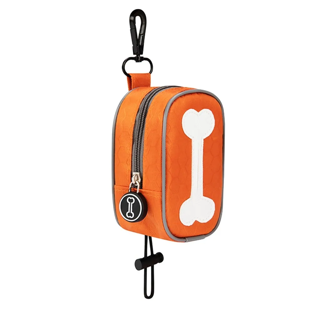 Durable Nylon Dog Poop Bag Dispenser Multi Color Options Pouch Shaped Dog Poop Pouch Light Weight Compact Size