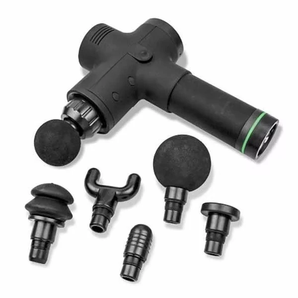 

Электрический массажный пистолет-корректор для тела с 5 насадками, щеточным двигателем, 30 уровнями скорости, перезаряжаемой батареей 2500 мАч, массажер для хиропрактики