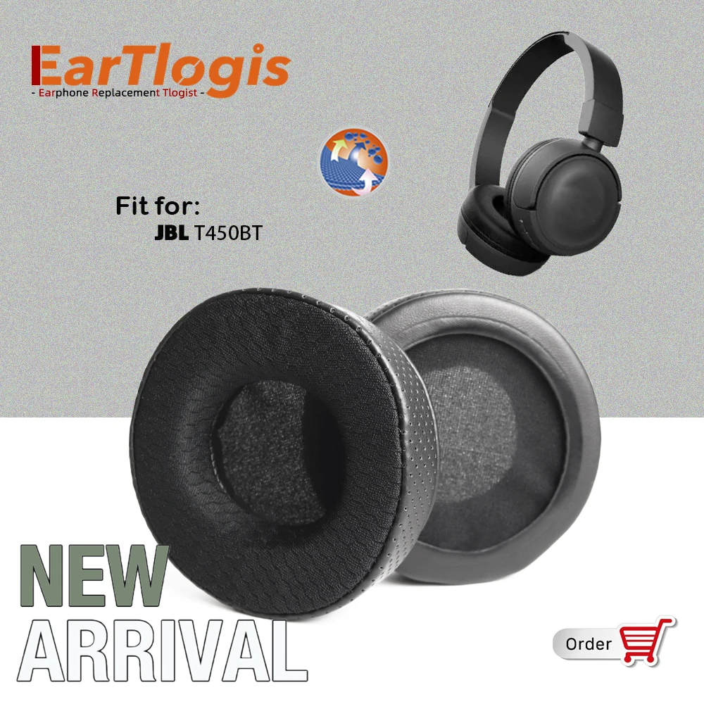 

EarTlogis New Arrival Replacement Ear Pads for JBL T450BT T-450BT Headset Earmuff Cover Cushions Sleeve Earpads