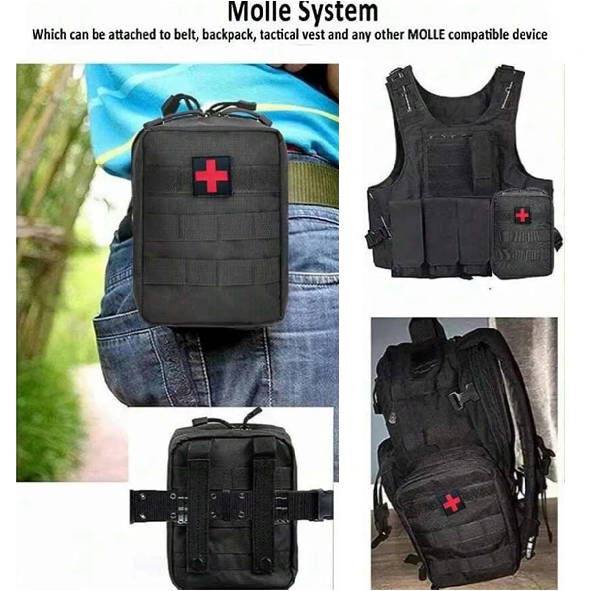 O Ultimate First Aid Kit Equipamento de emergência, Outdoor Camping essentials, Car Emergency Kit, pode ser usado para qualquer ocasiões