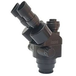 Professional Strong Plastic Black 7X-45X Trinocular Stereo Microscope With WF10X/20 Eyepiece For Industrial Phone PCB Repair
