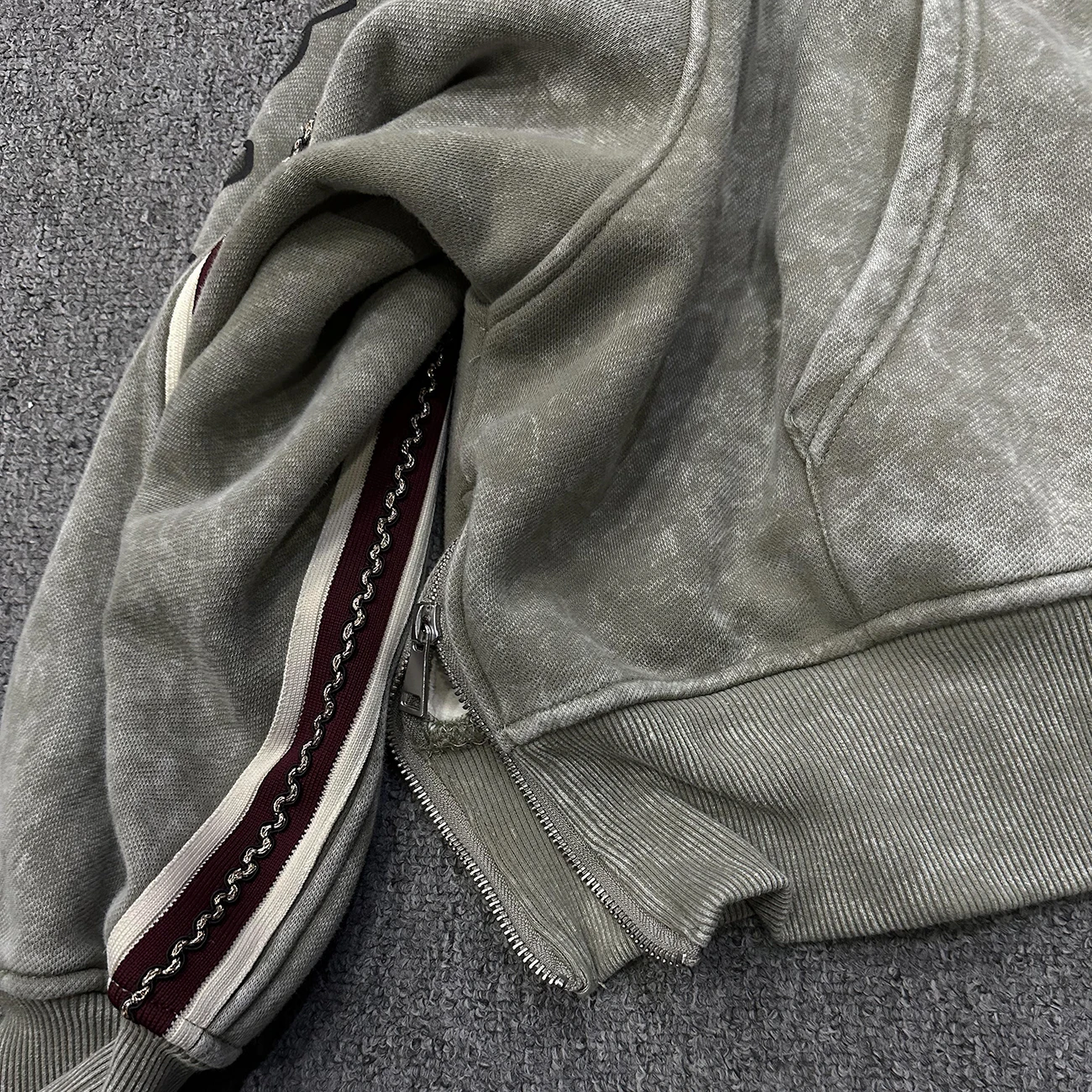 2025 Spring and Autumn New American Retro Embroidered Cardigan Hooded Sweatshirt Loose Fashion Design Jacket for Women