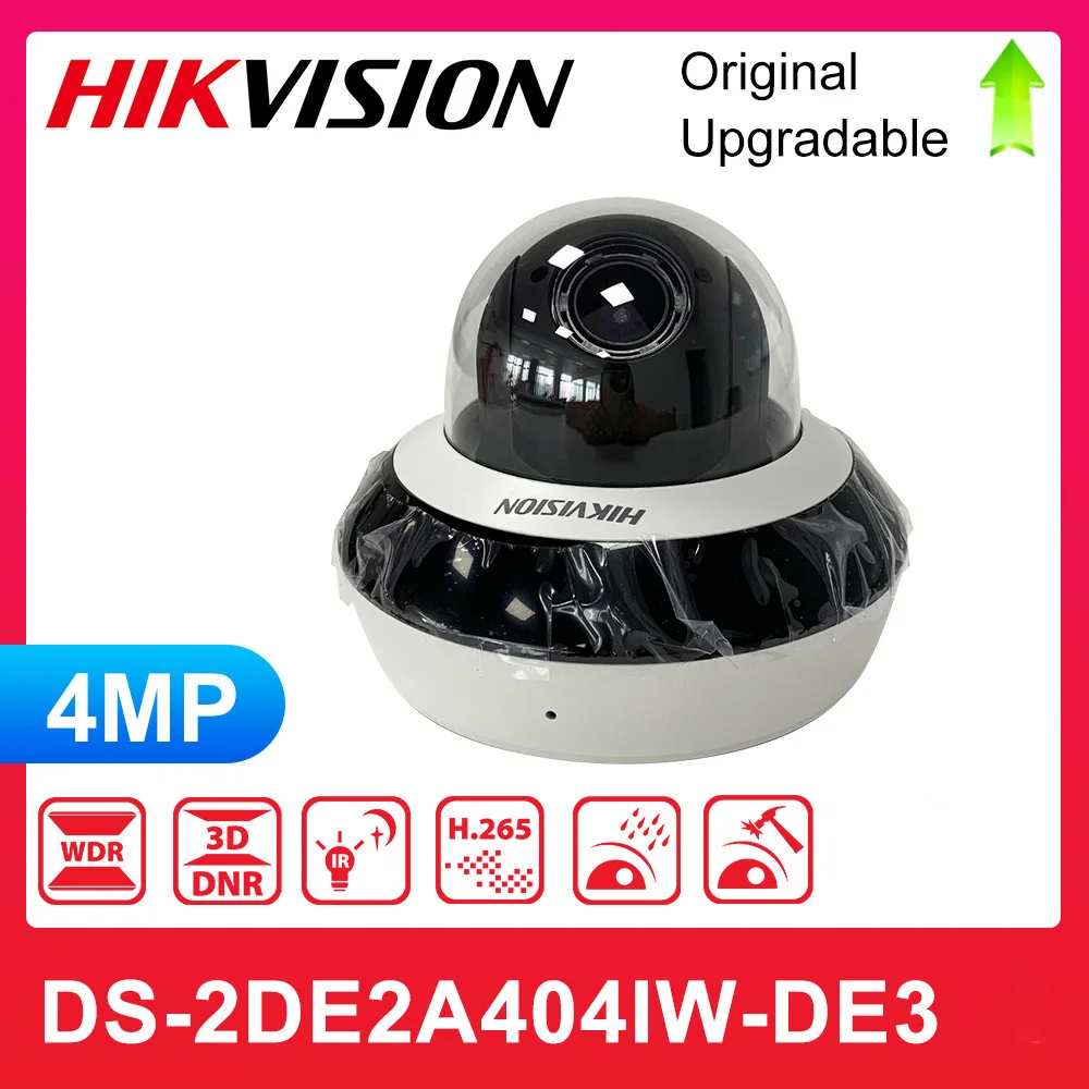 

Original Hikvision Mini PTZ DS-2DE2A404IW-DE3 2-Inch IR POE 4MP Network IR PTZ Network Speed Dome Camera Poe