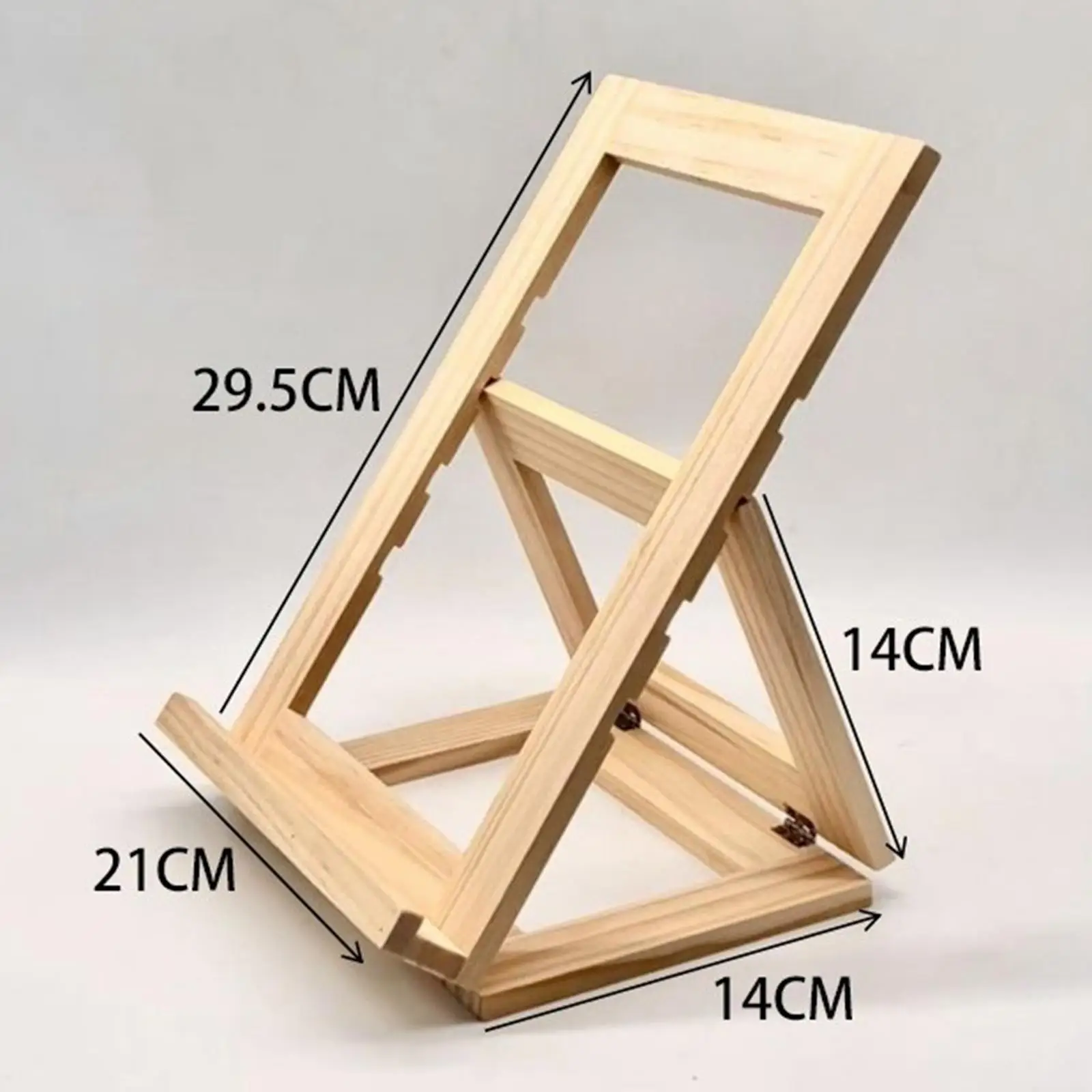 حامل حامل خشبي على سطح الطاولة مقاس 11.6 × 8.3 بوصة، احترافي قوي لعرض الفنون والصور المحمولة مع دعم الظهر