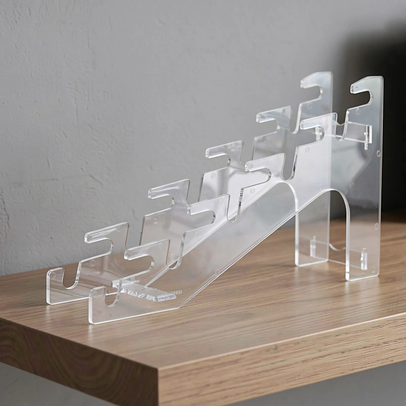 5 Slot Transparent Acrylic Cd Holder Rack Album Display Vinyl Record Storage Stand Cd Rack Acrylic Album Record Stand