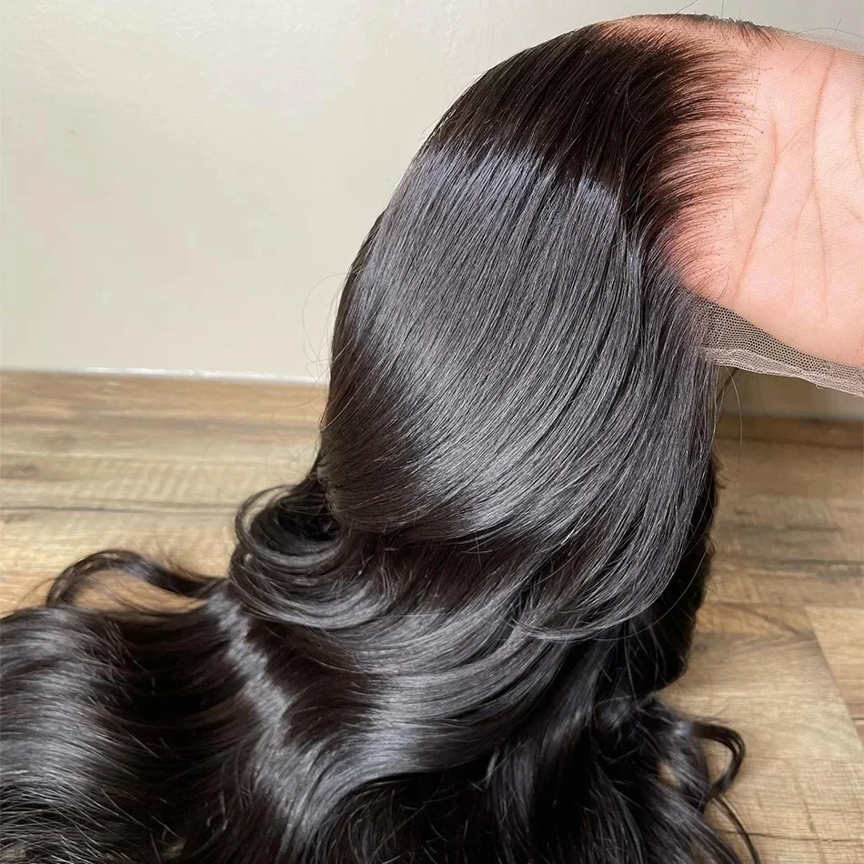 

13x4 13x6 Объемная волна HD Фронтальный парик Парики из натуральных волос на кружеве для женщин Прозрачные бразильские предварительно сорванные парики с застежкой 4x4