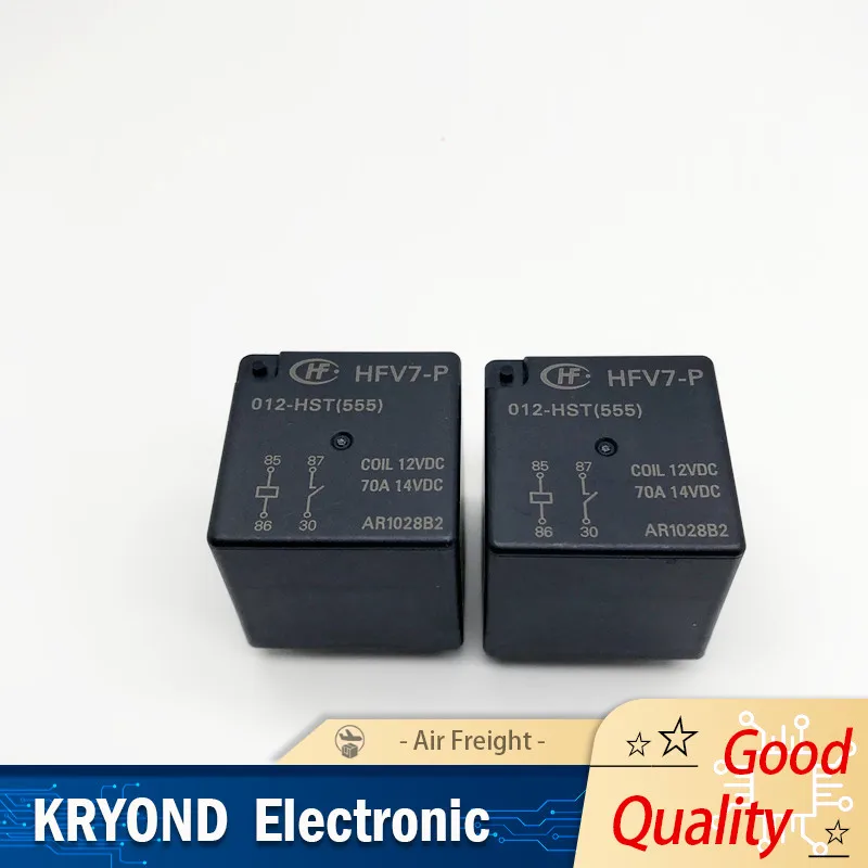 2 PCS Relay HFV7-P 012-HST 12 VDC 70 A Original New
