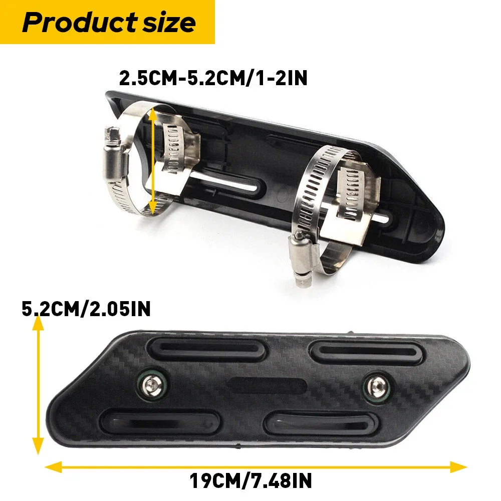 

Durable Car Exhaust Pipe System Motorcycl Parts Motorcycle Motorbike Exhaust Muffler Pipe Heat Shield Cover Heel Guard Protector