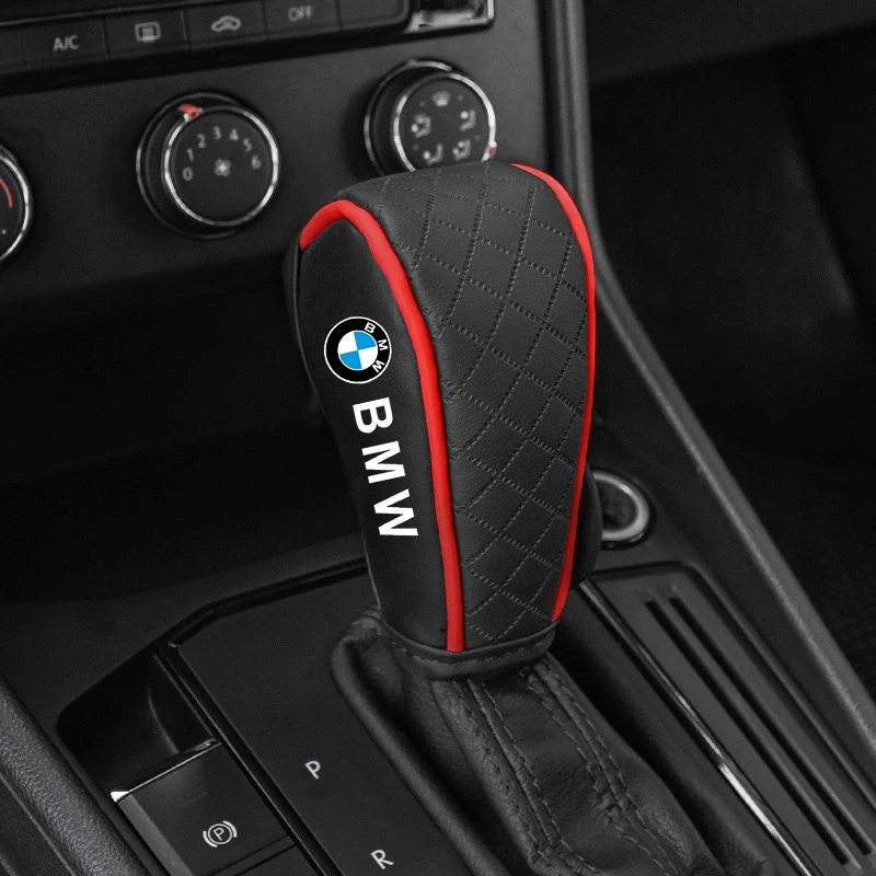 Car Shift Handle Cover PU Leather Non-slip Wear-resistant for BMW 1 3 5 7 Series X1 X4 X3 X5 F10 F15 F16 F20 F30 F18 F25 M3 M4