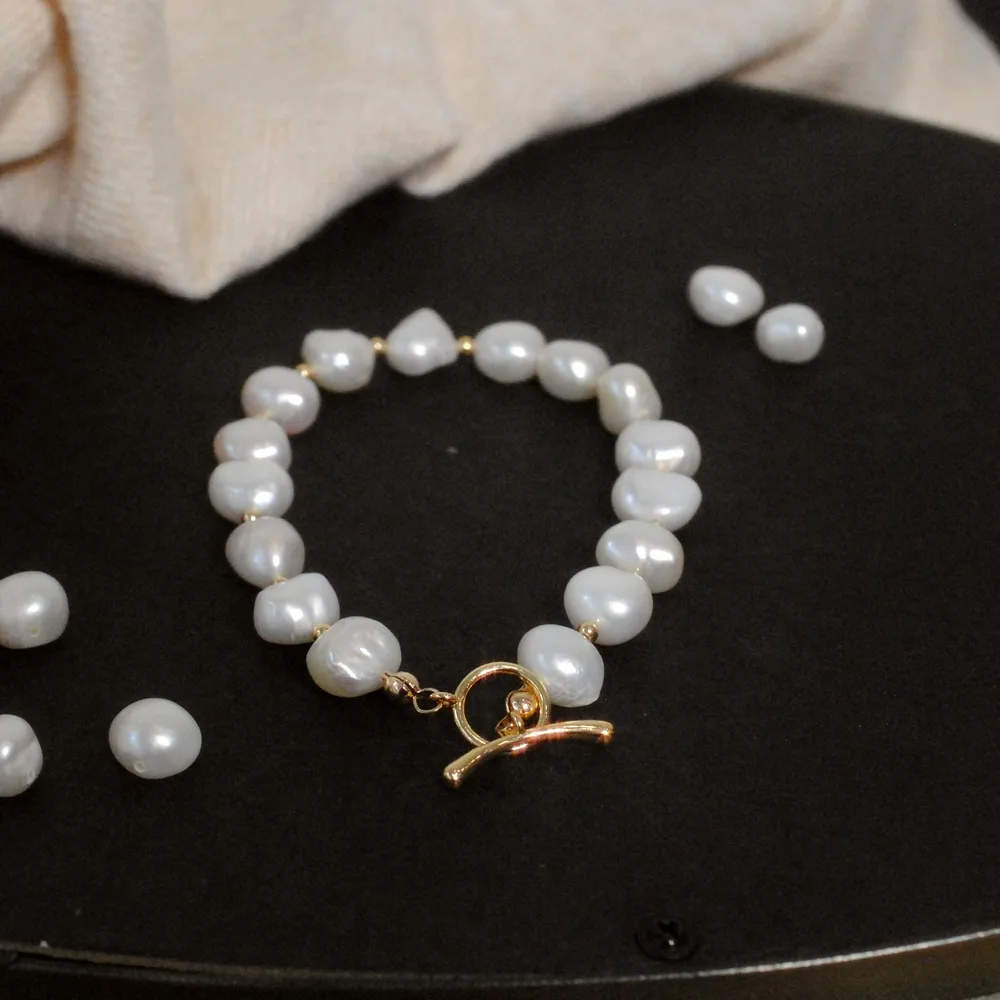 Neue Ankunft Natürliche Süßwasser Perle 14K Gold Gefüllt Weibliche Charme Armband Schmuck Für Frauen Geburtstag Geschenke Kein Verblassen – Detail 5