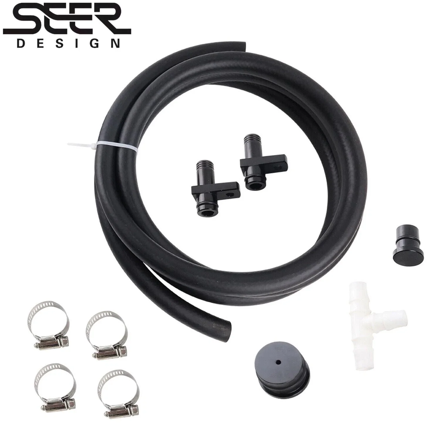For 2004 2005-2010 GM 6.6L Duramax Diesel LLY LBZ LMM Replacement Hose Kit &Adapter