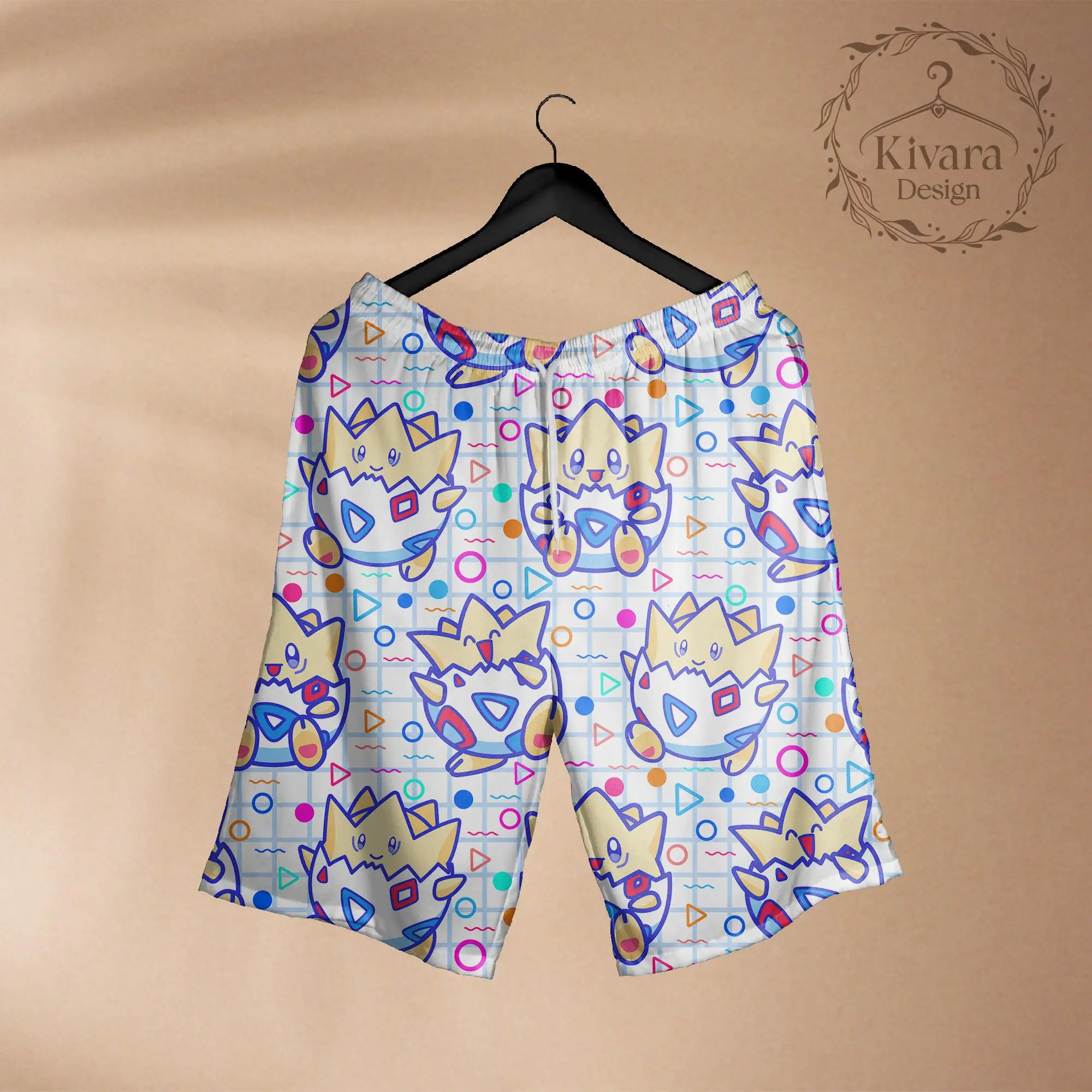 Pokémon Togepi Hawaiian Shirt Togepi Anime graphic Vacation Apparel Summer Men's T-Shirt Children's Clothing Tee Y2k Woman ﻿ view 2
