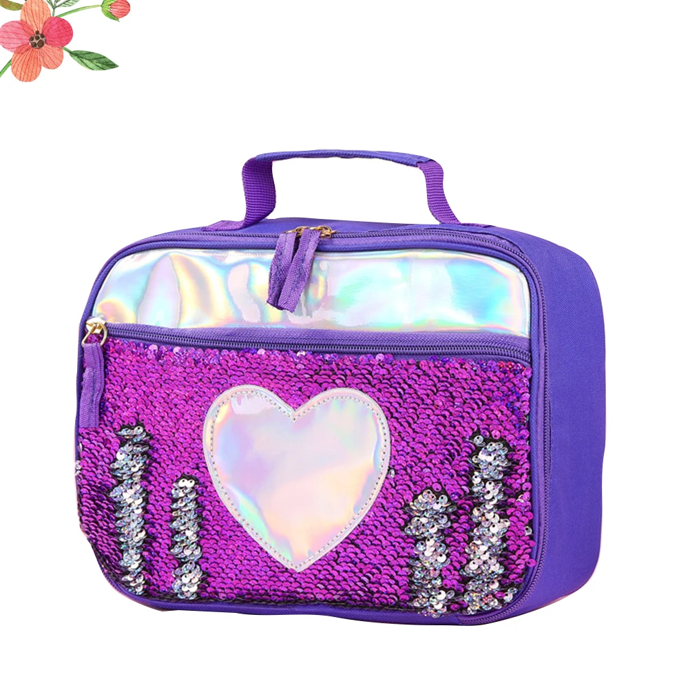 

Insulated Blue Portable Lunch Bag Aluminum Foil Thermal Picnic Meal Preservation Storage Tote For Outdoor Activities