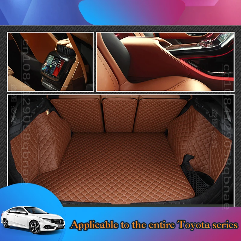 WZBWZX 5D Custom Full Coverage Car Trunk Mat For Honda All Models Civic Fit CRV XRV Accord Odyssey Jazz City Car Accessories