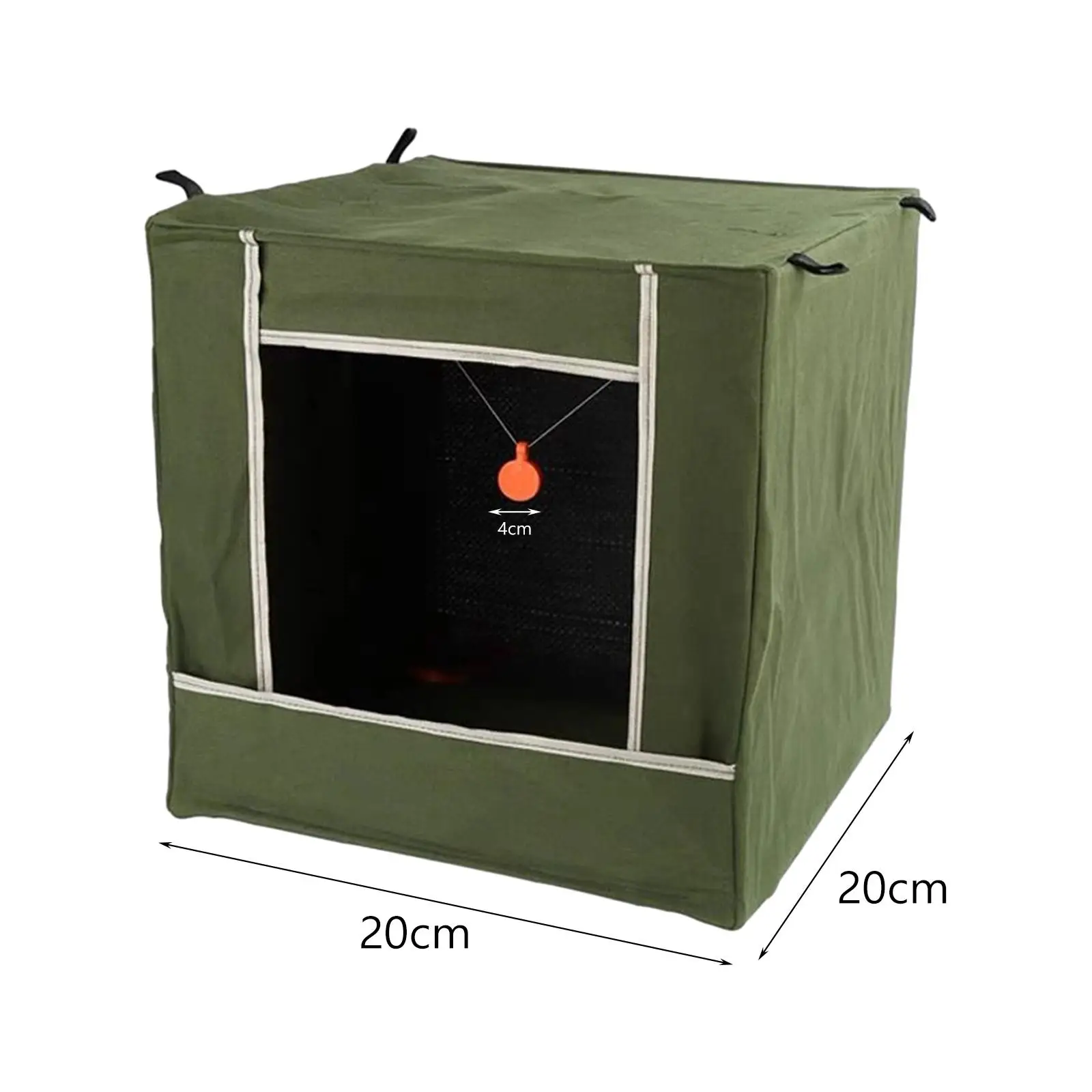 Target Box 20cm Camping Catapult Collection Box Indoor Outdoor Recycle Case Silent Cloth Folding Thickened Canvas Target Case